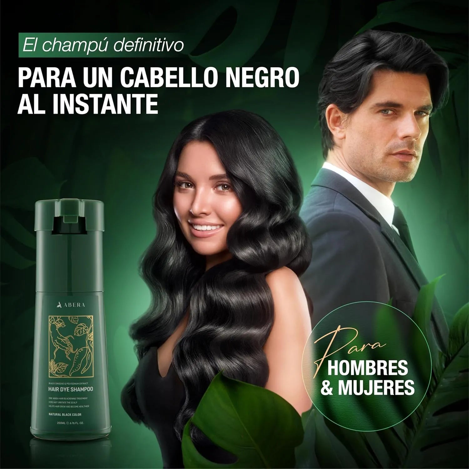 Abera Shampoo Color Negro Natural