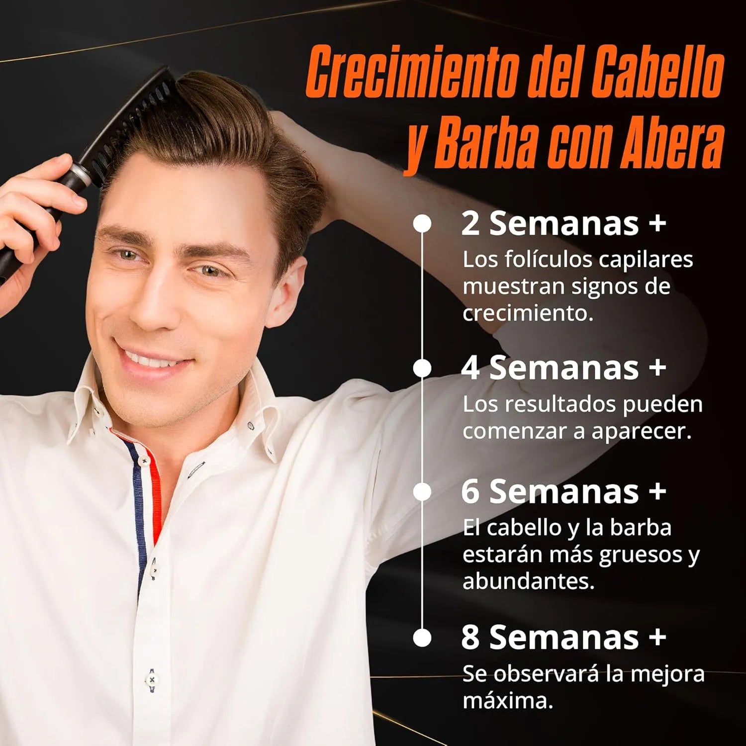 Abera Suero 3-en-1 Cabello · Barba · Pestañas – 50 ml